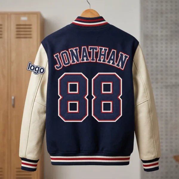 67 Custom Back-Number Varsity Jacket - Athletic Personalized