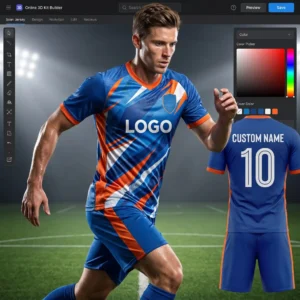 3D Kit Builder Custom Soccer Jersey - Live Online Designing