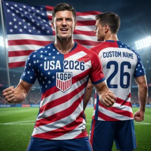 Custom USA 2026 Soccer Jersey - Personalized Stars & Stripes Fan Gear Custom USA 2026 Soccer Jersey - Personalized Stars & Stripes Fan Gear