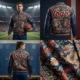 7 Custom Jacquard Varsity Jacket - Intricate Pattern Style