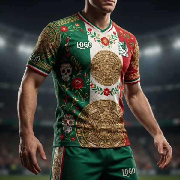 Mexico 2026 Custom Soccer Jersey - Cultural Motif Fan Gear