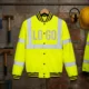 Custom Bright Yellow Varsity Jacket - High-Visibility Style