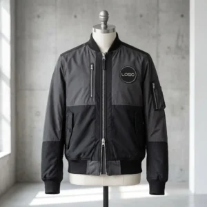 Custom Double-Zip Baseball Jacket - Modern Functionality