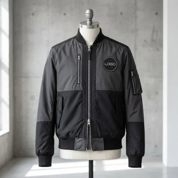 Custom Double-Zip Baseball Jacket - Modern Functionality