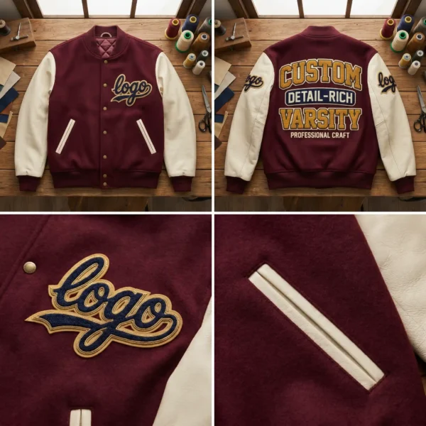 80 Custom Detail-Rich Varsity Jacket - Professional Craft