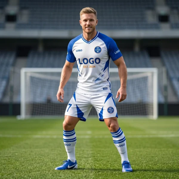 Full Custom Soccer Uniform Set - Jersey, Shorts, & Socks Full Custom Soccer Uniform Set - Jersey, Shorts, & Socks