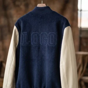 87 Custom Brushed Wool Varsity Jacket - Soft Luxury Touch