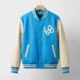 89 Custom Bright Sky Blue Varsity Jacket - Fresh Modern Fit