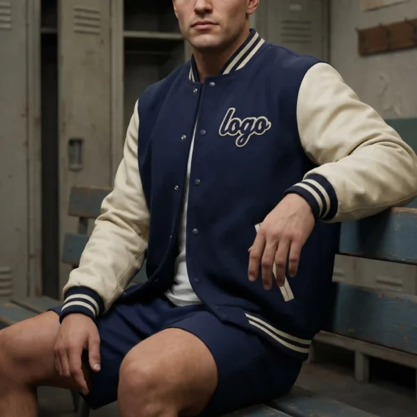 Custom Soft Wool Blend Varsity Jacket - Durable Comfort