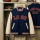 93 Custom Vintage Two-Tone Varsity Jacket - Retro Athletic