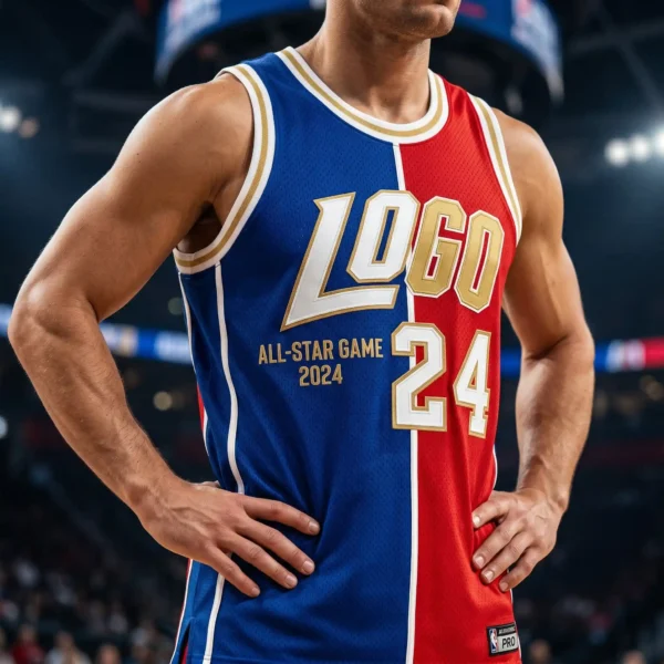 Personalized High-Neck Basketball Jersey - Unique Modern Fit