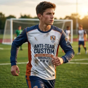 Anti-Tear Custom Youth Soccer Jersey - School Season Durability
