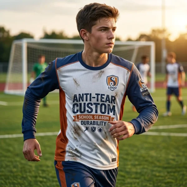 Anti-Tear Custom Youth Soccer Jersey - School Season Durability Anti-Tear Custom Youth Soccer Jersey - School Season Durability