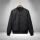 96 Custom Low-Profile Black Varsity Jacket - Sleek & Subtle
