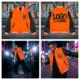97 Custom High-Energy Orange Varsity Jacket - Bold Street Style