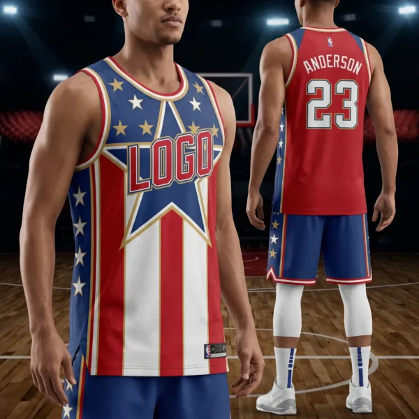 Personalized Basketball Jersey with Custom Sleeve Prints