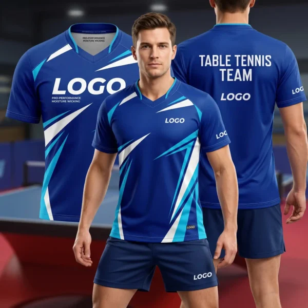 1 Custom Professional Table Tennis Jersey - Pro-Performance Moisture Wicking