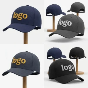 1 Custom 3D Embroidered Logo Premium Baseball Cap