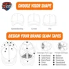 Lightweight Breathable Custom Visor for Sports