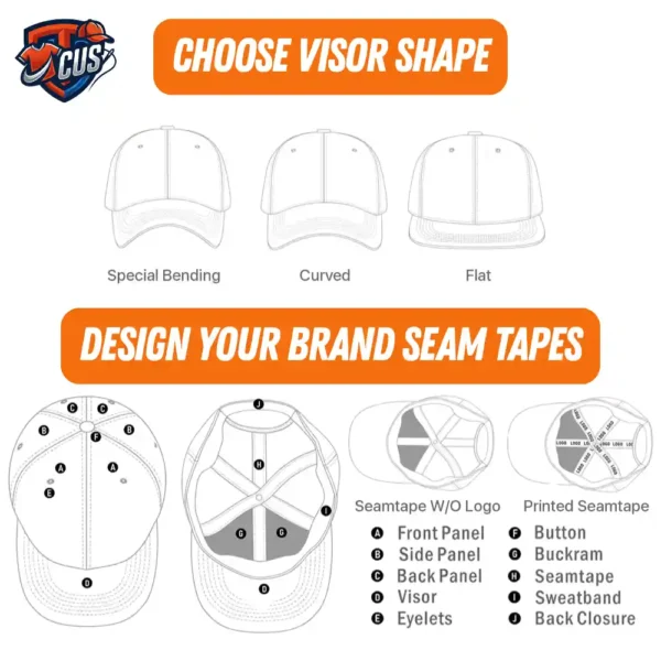 Lightweight Breathable Custom Visor for Sports