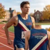 15 Collegiate Retro Custom Sash Racing Singlet