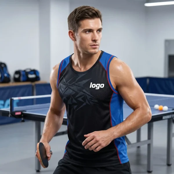 Custom Table Tennis Tank Top - Sleeveless Athletic Mesh Fit