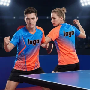 16 Sublimated Gradient Table Tennis Jersey - Custom High-Contrast Design