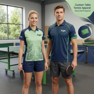 17 Eco-Friendly Custom Table Tennis Apparel - Recycled Polyester