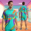 Retro 90s Style Custom Ping Pong Shirt - Sublimation Print Concept