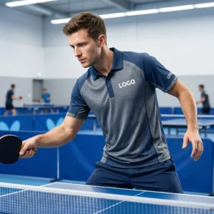 Breathable Custom Table Tennis Polo - Laser-Cut Ventilation Tech