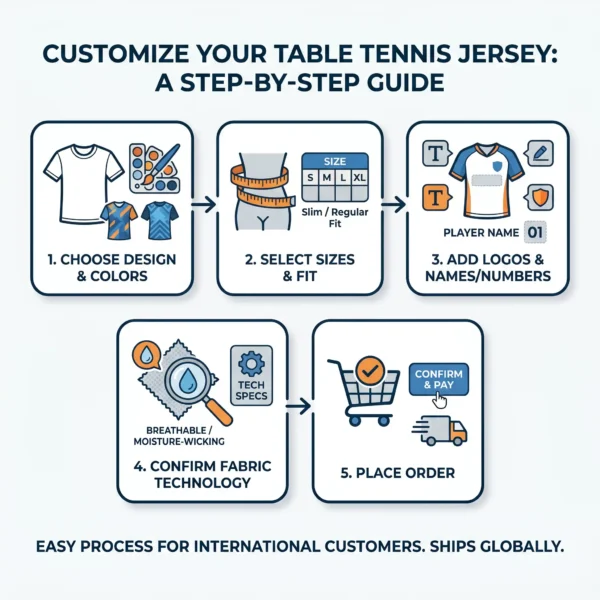Custom Graphic Print Table Tennis Tee - Artistic Performance Wear