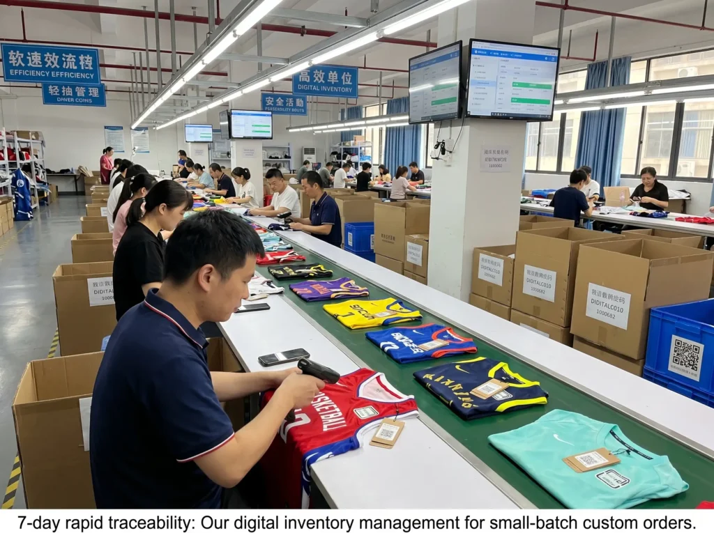 7-day rapid traceability: Our digital inventory management for small-batch custom orders.