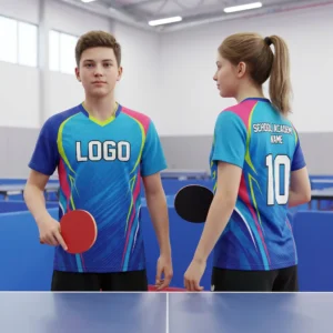 8 Youth Custom Ping Pong Jersey for Schools & Sports Academies