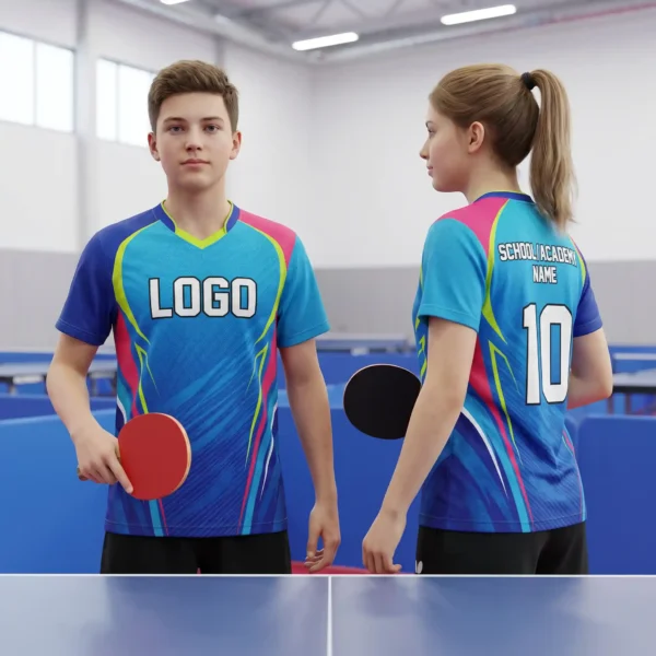 8 Youth Custom Ping Pong Jersey for Schools & Sports Academies