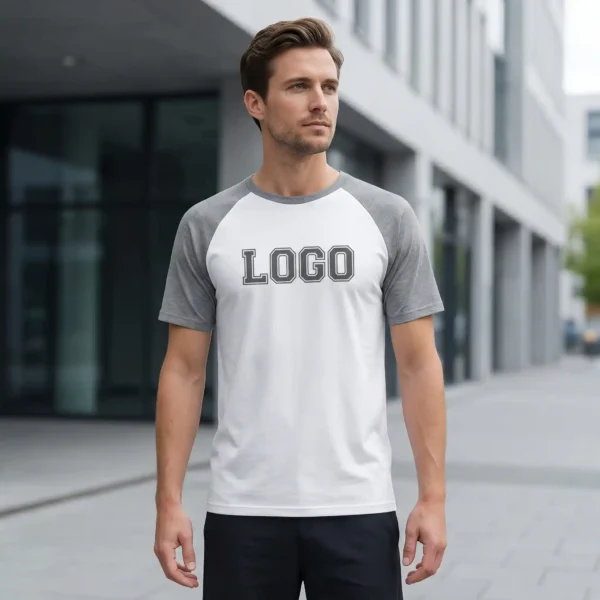 9 Lightweight Raglan Sleeve TT Shirt - Custom Design Mockup