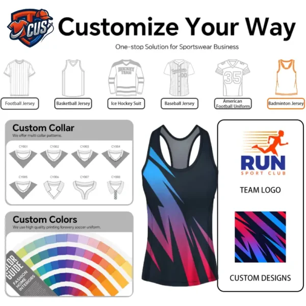 Matte Finish Tech-Minimalism Custom Singlet